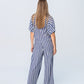 Luna Shirt - Blue and White Stripe