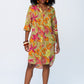 Nina Shirt Dress - Green & Pink