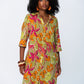 Nina Shirt Dress - Green & Pink