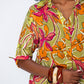 Nina Shirt Dress - Green & Pink
