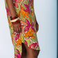 Nina Shirt Dress - Green & Pink