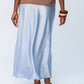 Ava Bias Cut Skirt - Pale Blue