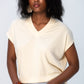 Corfu Summer V-Neck Tee - Butter Yellow