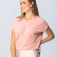 Corfu Summer V-Neck Tee - Light Pink