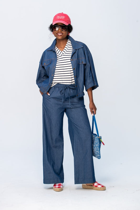 Sydney Wide Leg Pants - Denim