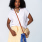 Corfu Summer V-Neck Tee - White