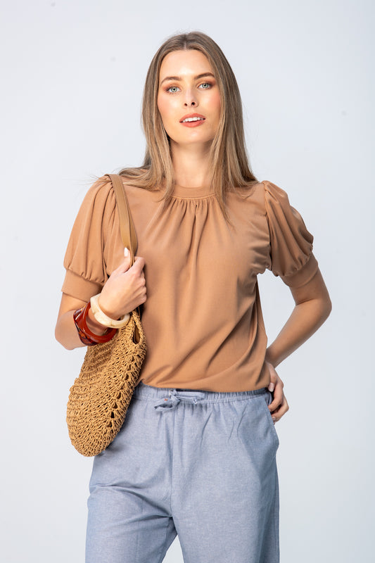 Aspen Summer Tee - Camel