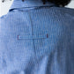 Reese stripe shirt, close up of back loop tab detail