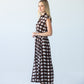 Sutton chocolate check shirt-dress, full-length side view