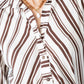 Cassidy stripe dress, close up of collar and neckline