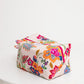 The Intentional Toiletry Bag - Orange and Pink Floral