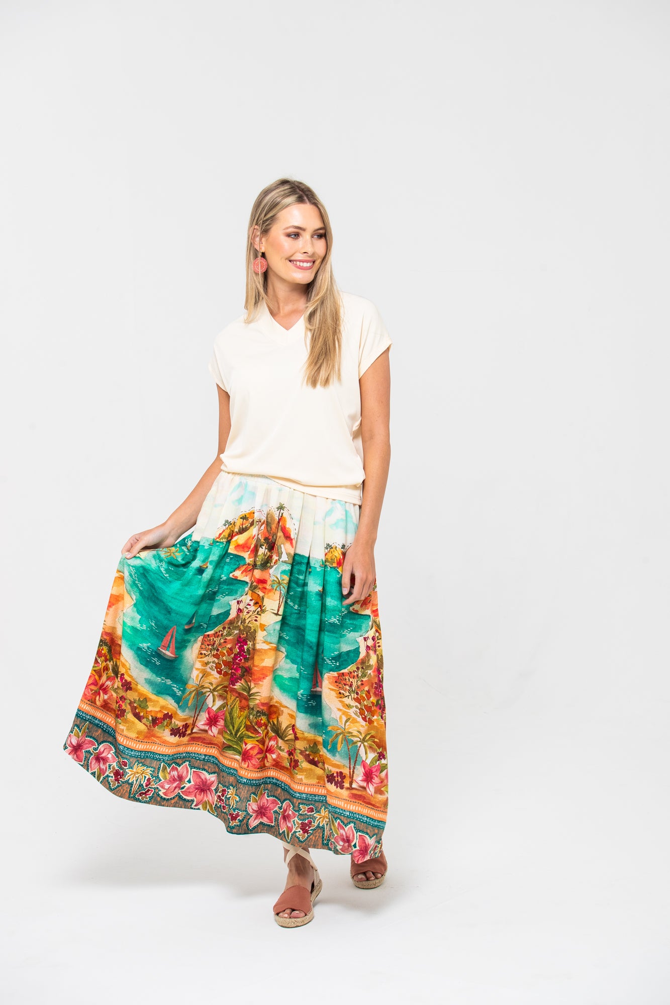 Sorrento Skirt - Tropical