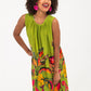 Simone Dress- Green Tropical