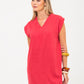 Claire Dress - Coral