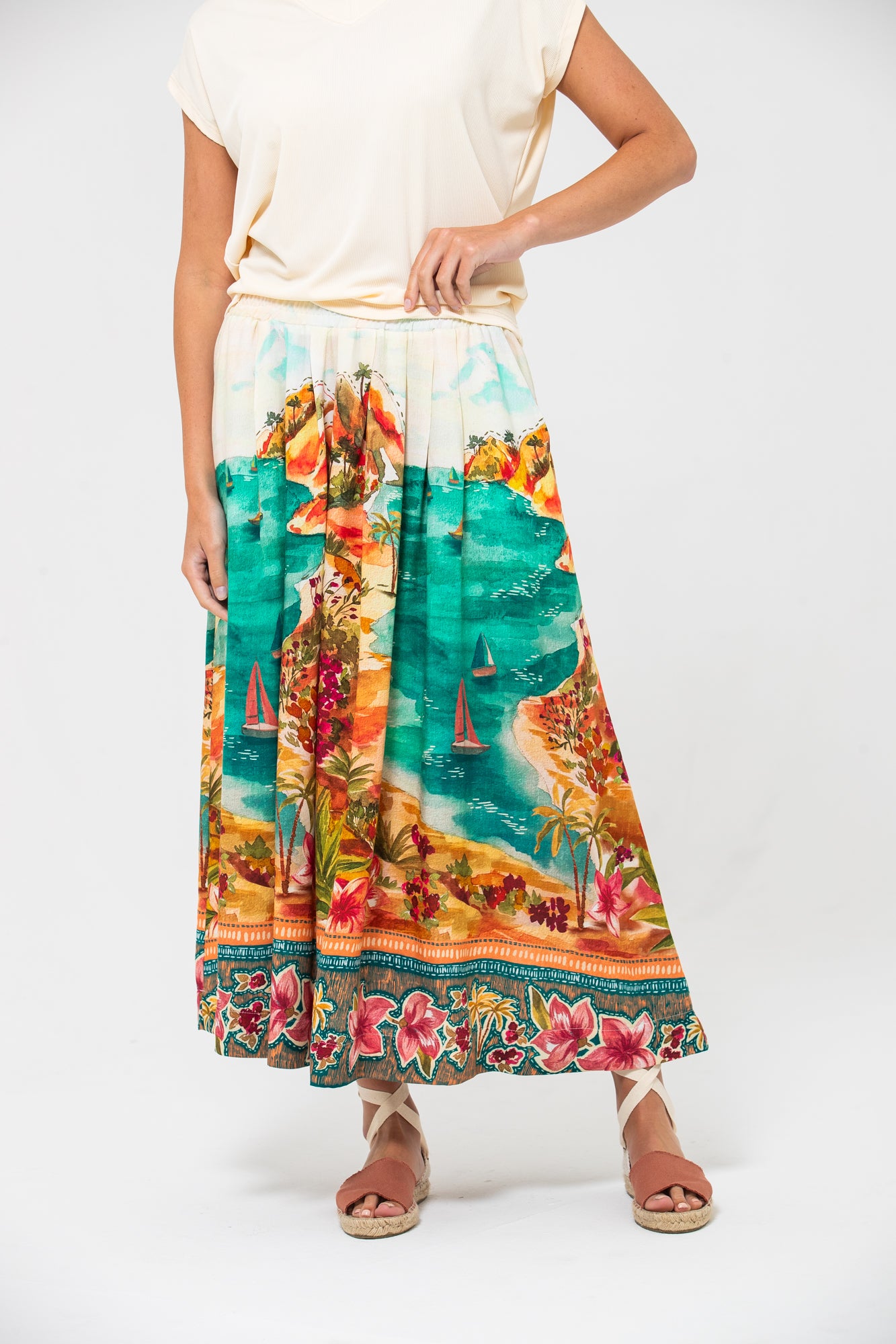 Sorrento Skirt - Tropical
