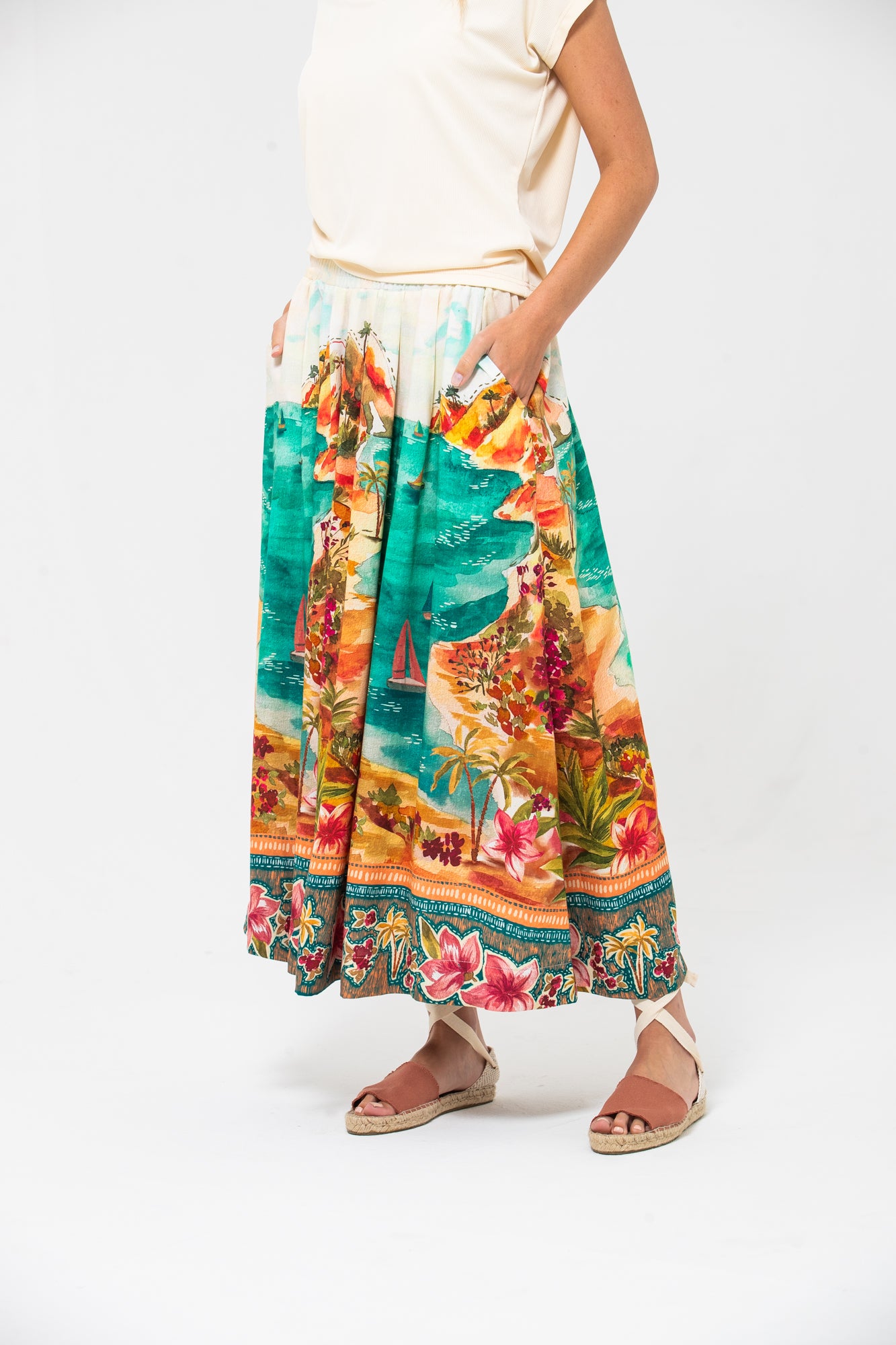 Sorrento Skirt - Tropical