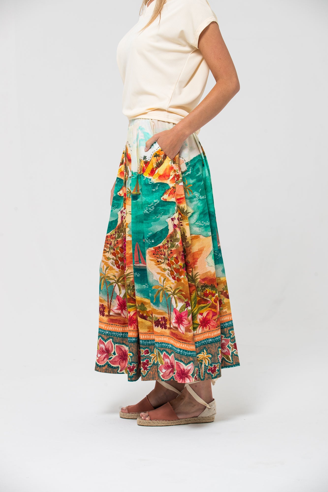Sorrento Skirt - Tropical