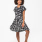 Billie Dress - Black and White