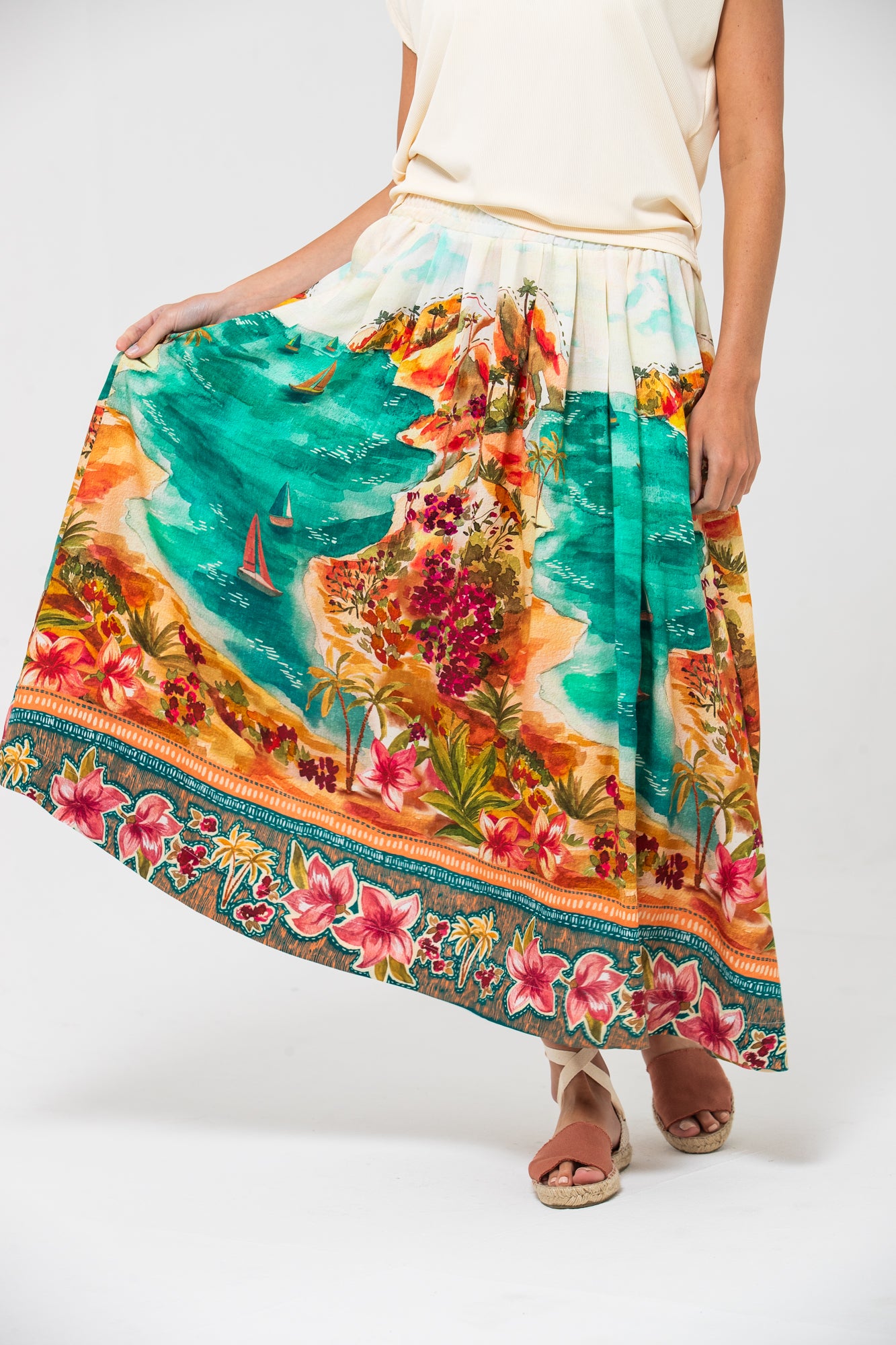 Sorrento Skirt - Tropical