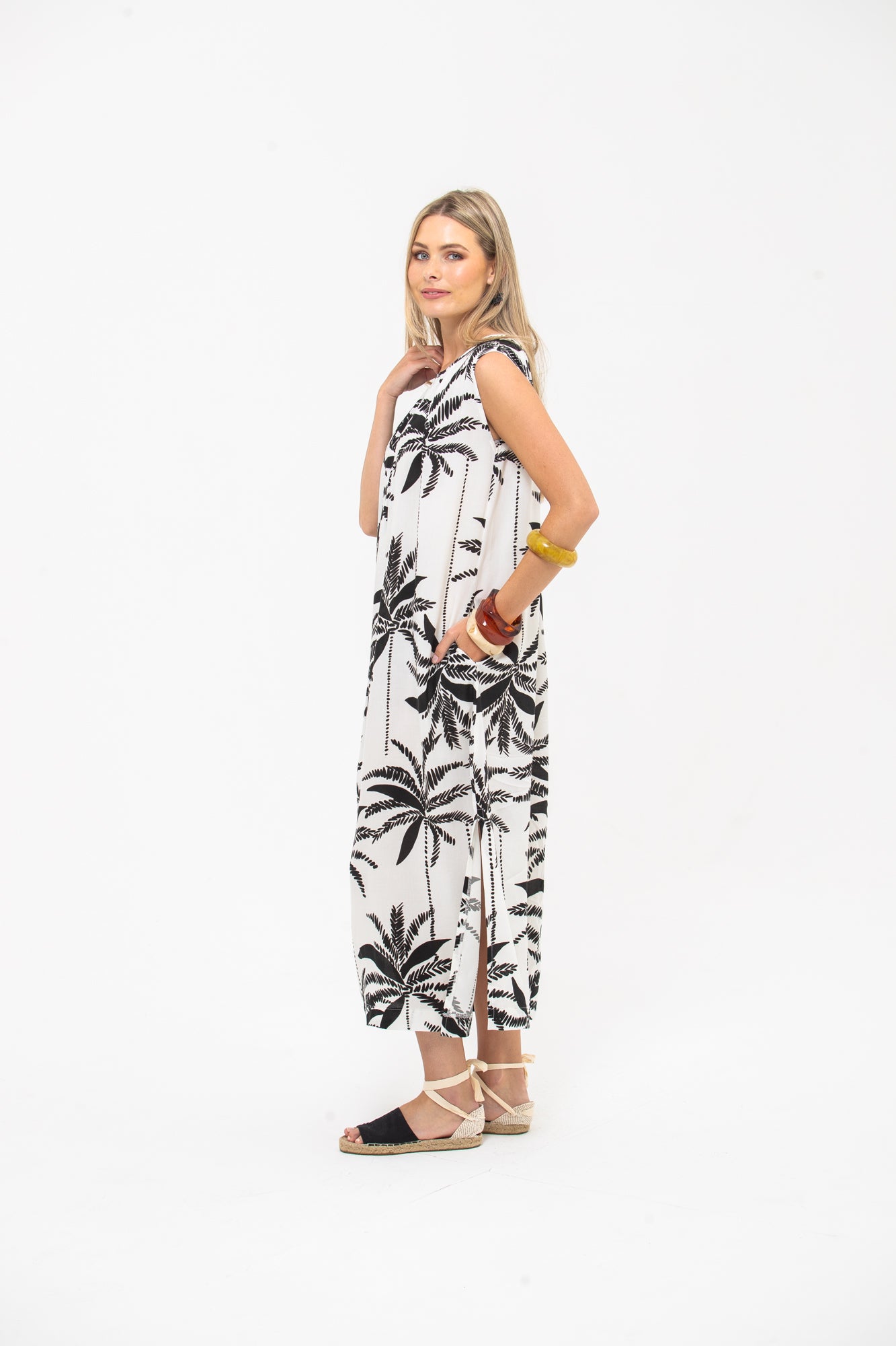 Simone Dress- Black and White