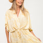 Grace Maxi Dress - Yellow and White