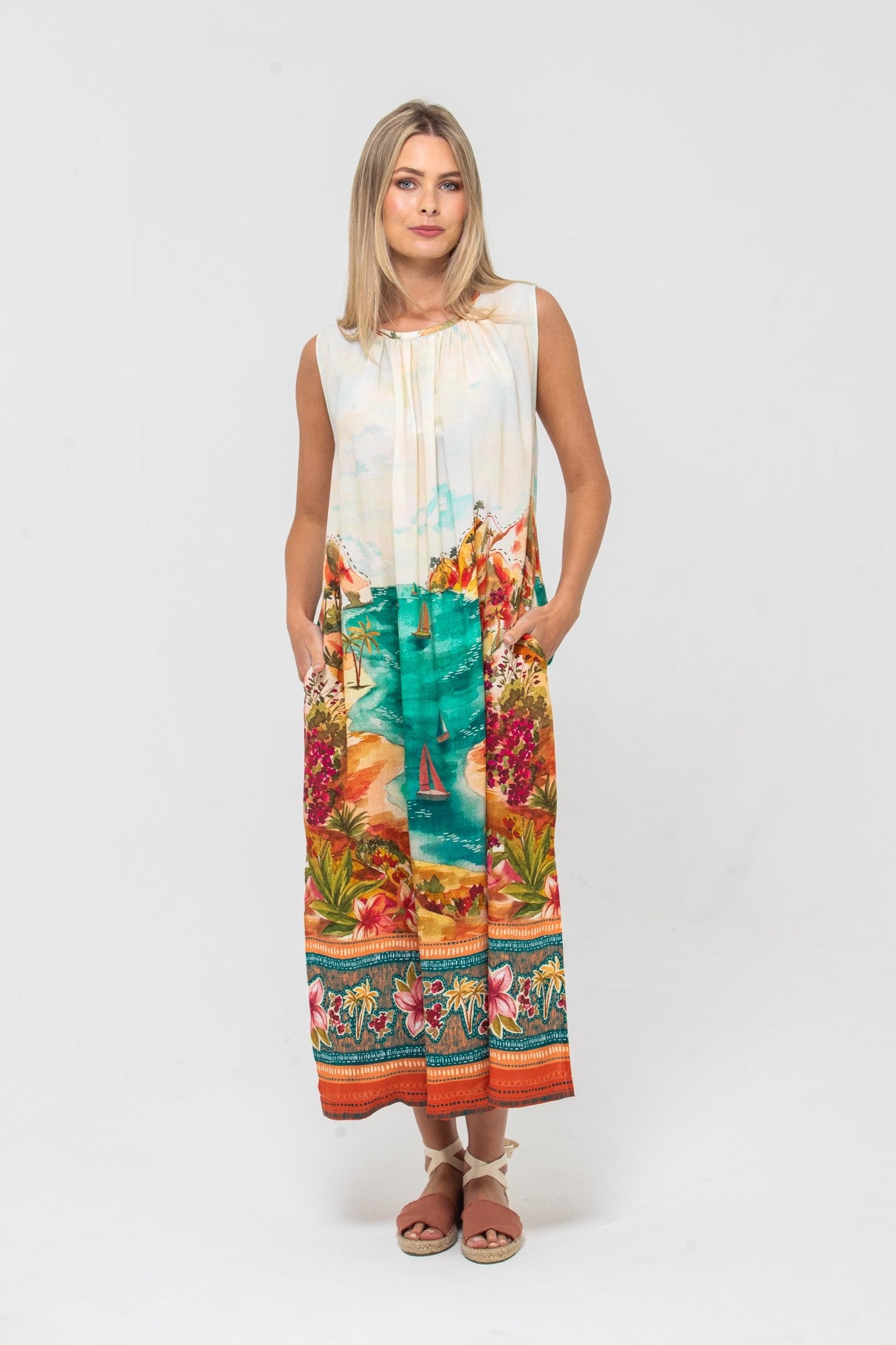 Simone Dress- Tropical