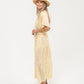 Grace Maxi Dress - Yellow and White