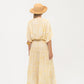 Grace Maxi Dress - Yellow and White