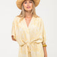 Grace Maxi Dress - Yellow and White