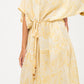 Grace Maxi Dress - Yellow and White