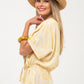 Grace Maxi Dress - Yellow and White