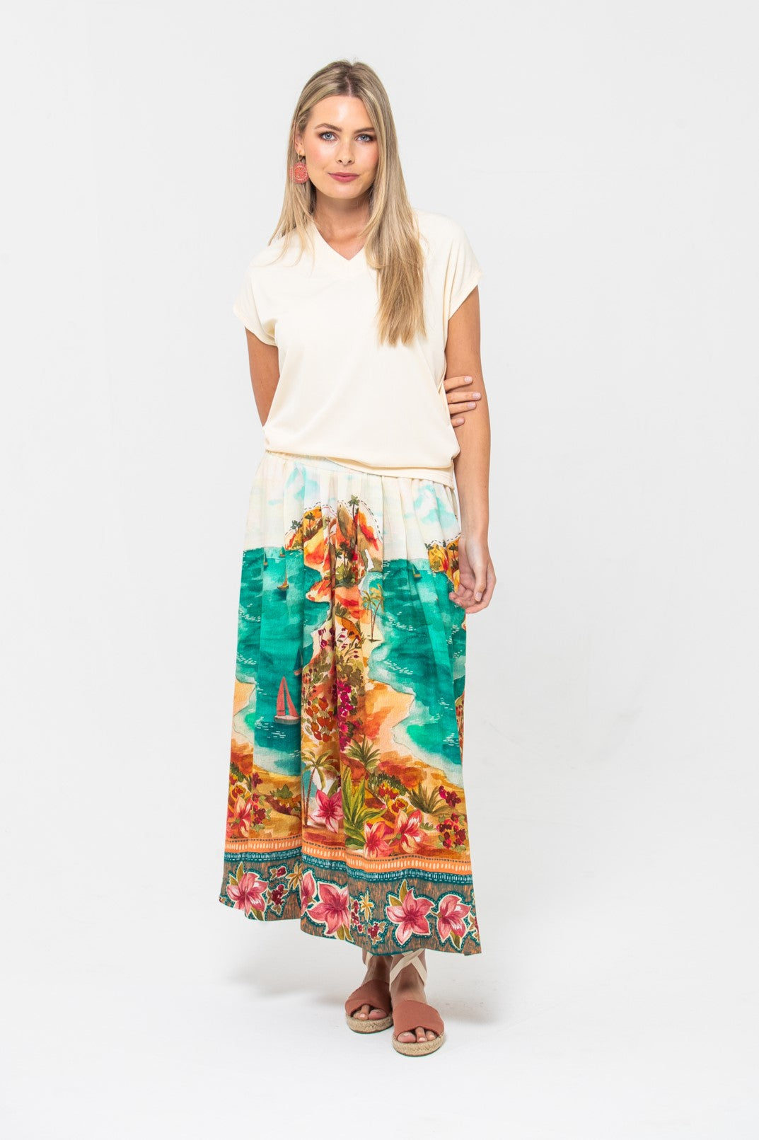 Sorrento Skirt - Tropical