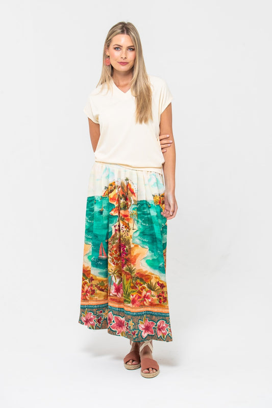 Sorrento Skirt - Tropical