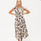 Cabo Dress - Chocolate and White