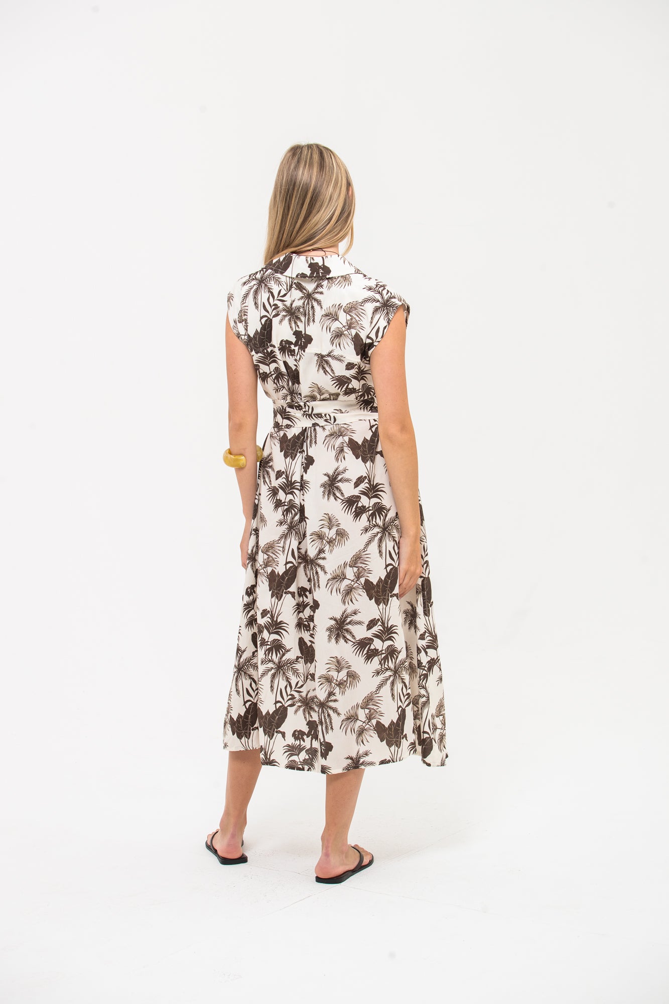 Cabo Dress - Chocolate and White