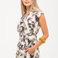 Cabo Dress - Chocolate and White