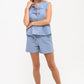 Milos Sleeveless shirt - Light Denim