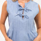 Milos Sleeveless shirt - Light Denim