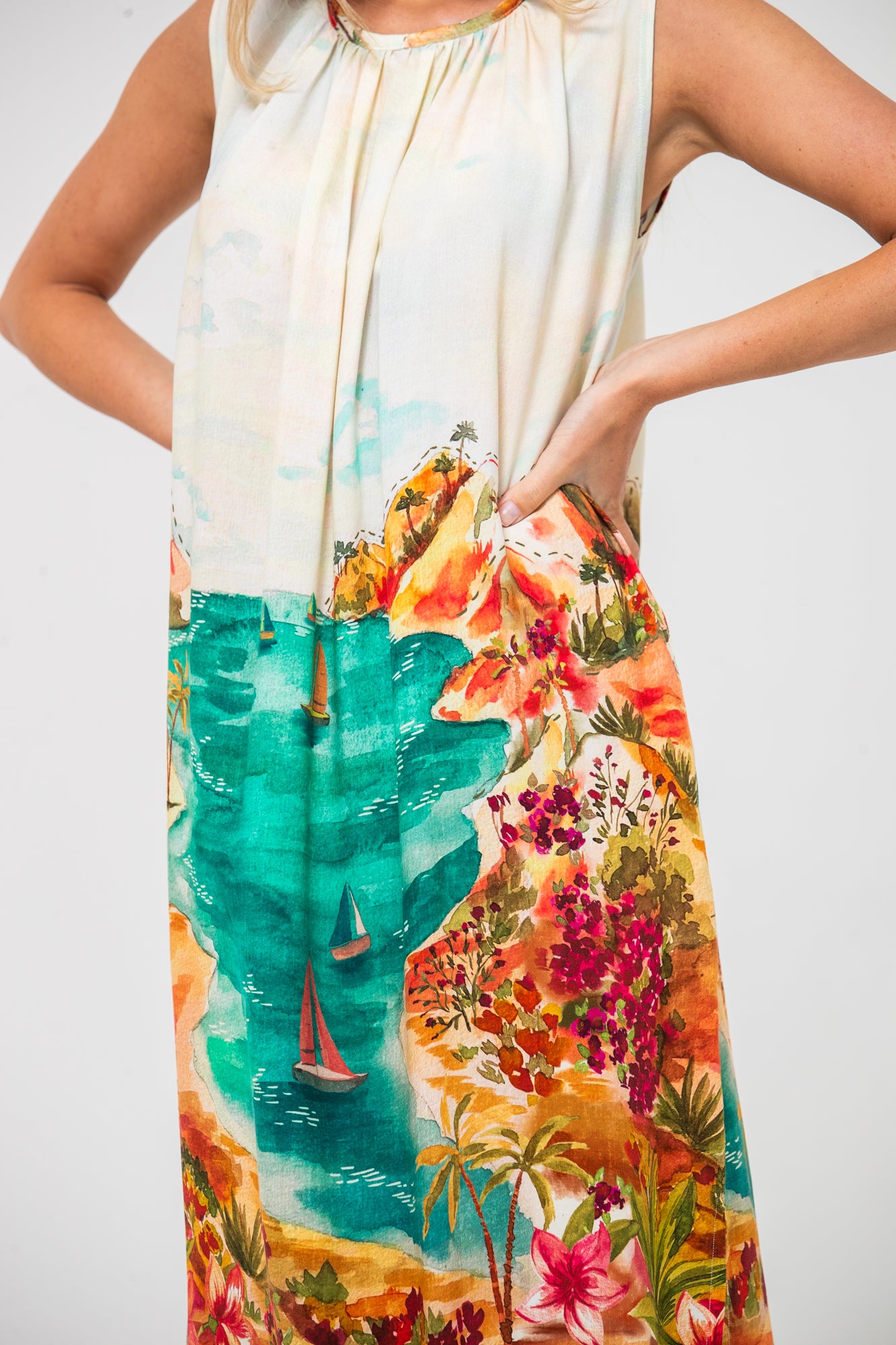 Simone Dress- Tropical