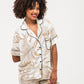 Short Pyjama Set - Creme and White