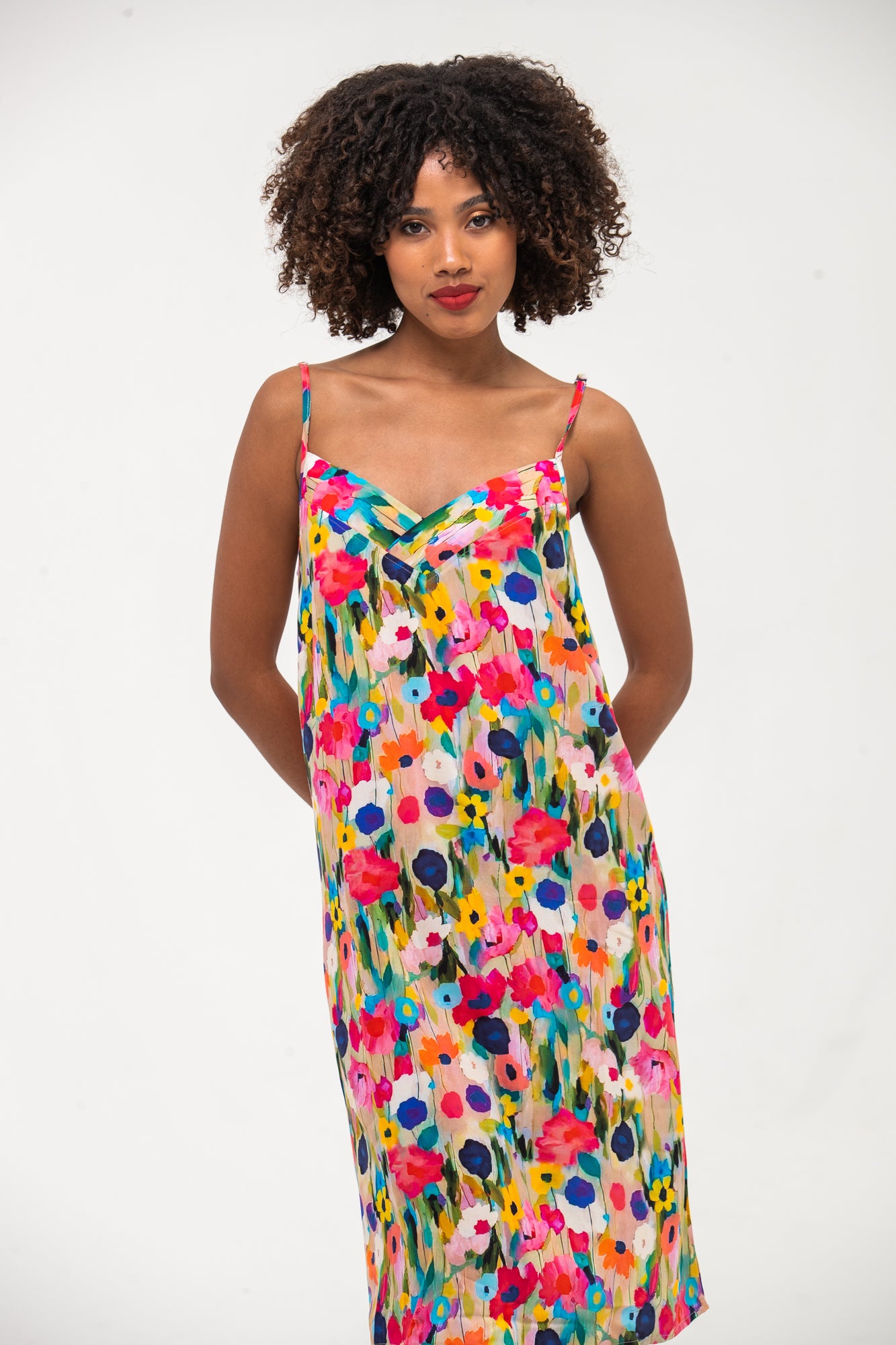 Cami Nightie - Pink Poppy