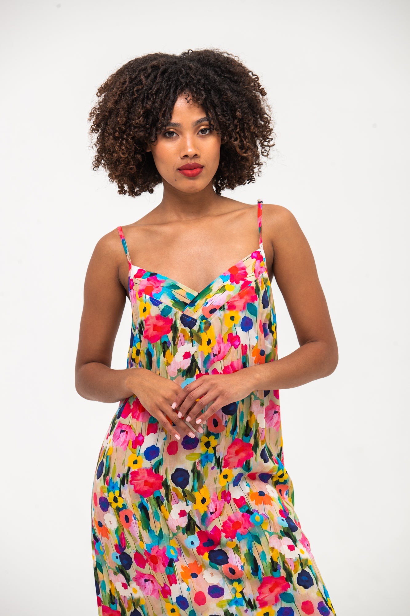 Cami Nightie - Pink Poppy