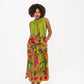 Simone Dress- Green Tropical