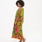 Simone Dress- Green Tropical