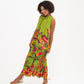 Simone Dress- Green Tropical
