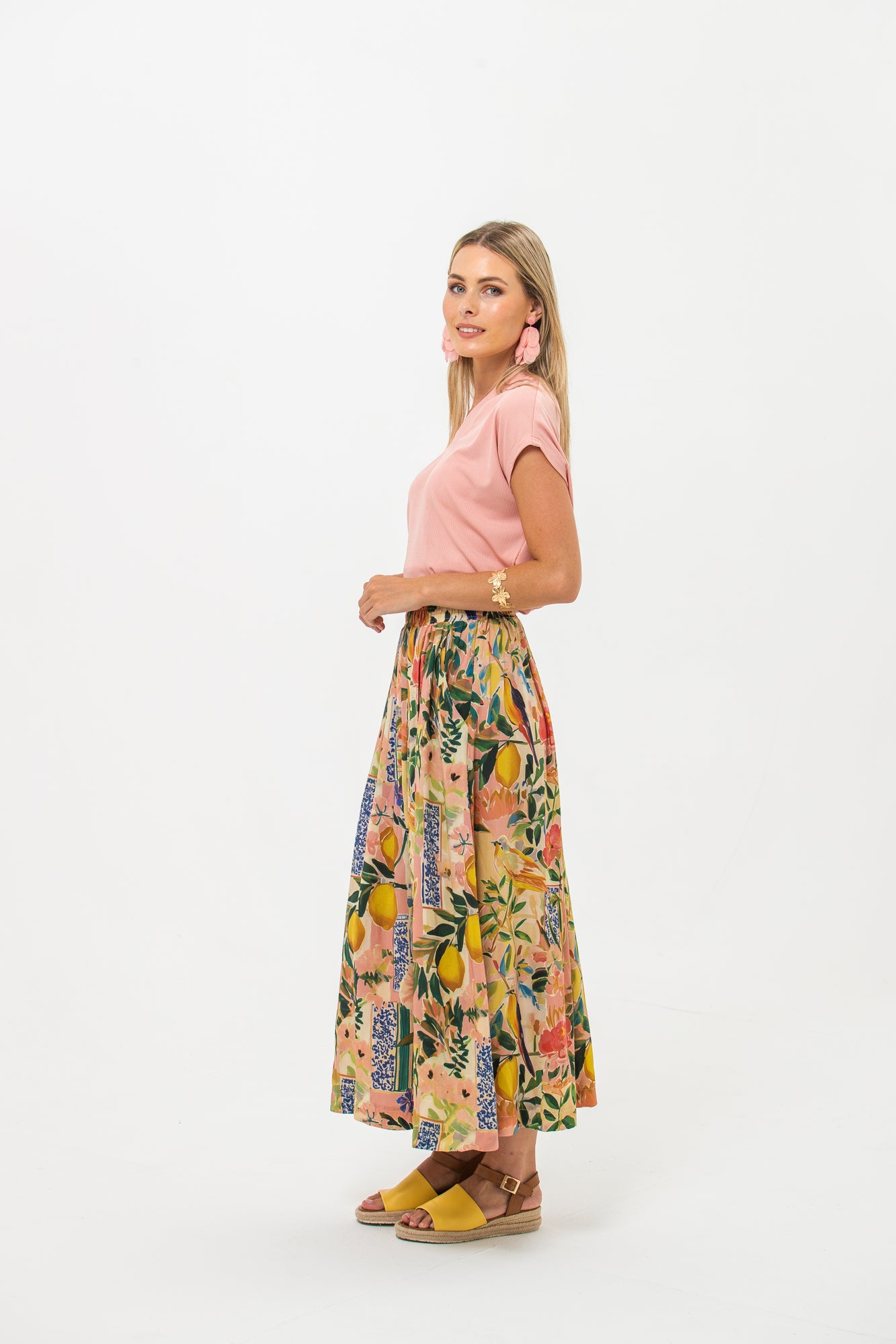 Sorrento Skirt - Pink Lemons