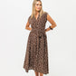 Cabo Dress - Chocolate and White Polka Dots