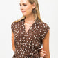 Cabo Dress - Chocolate and White Polka Dots