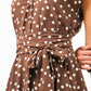 Cabo Dress - Chocolate and White Polka Dots