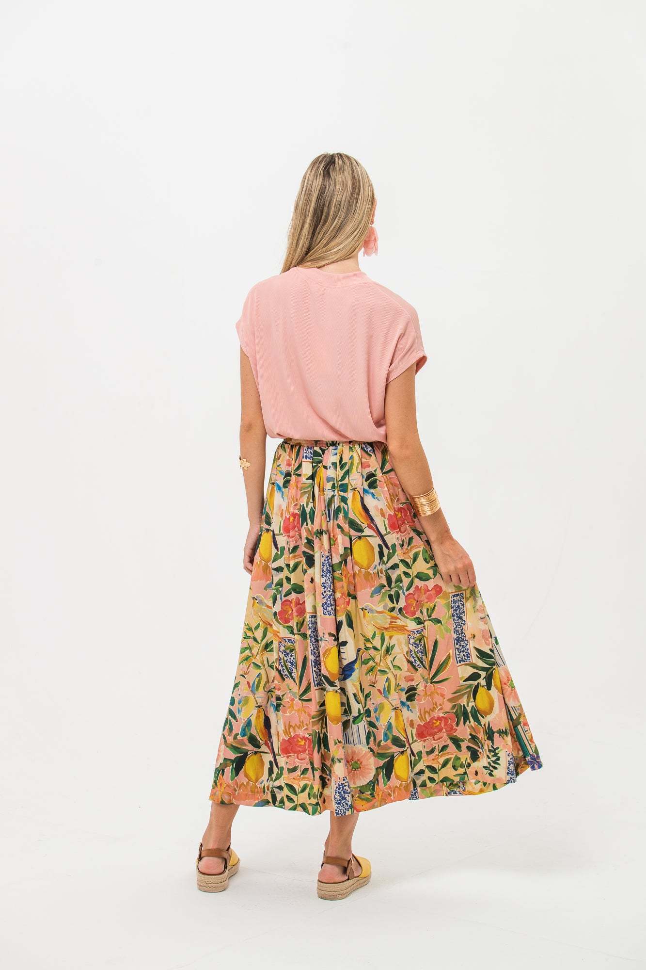 Sorrento Skirt - Pink Lemons